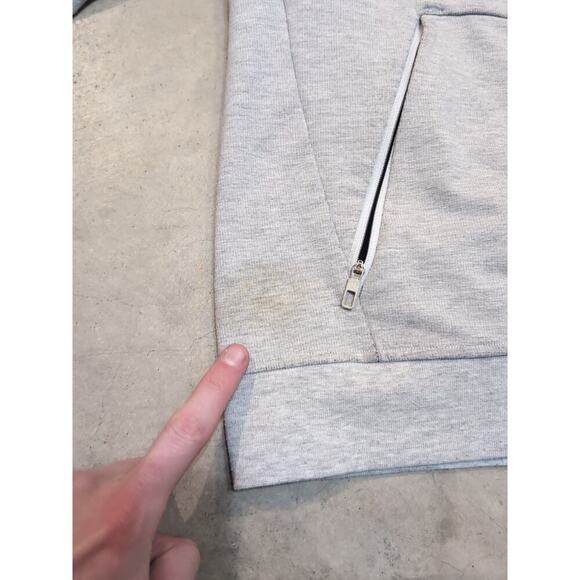 Lululemon City Sweat Hoodie Mens XS Gray Full Zip Flaw Stretch Athleisure - Picture 4 of 9